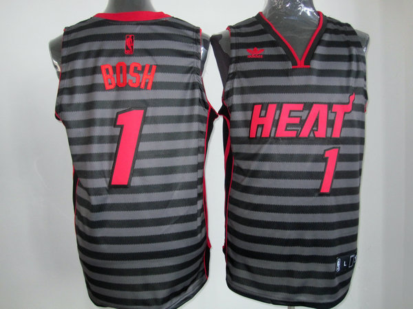  NBA Miami Heat 1 Chris Bosh Groove Fashion Swingman Jersey